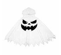 Generisch Halloween Costume Children's Halloween Costume Black Ghost House Dress Charming Pumpkin Face for Costume Cape with Orange/White Pumpkin Design for Winter Fancy Dress