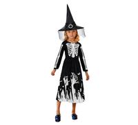 Generisch Halloween Costume Kids Girls Halloween Medieval Dress with Print A Line Strapless Party Costume for Elegant Gothic Evening Dress Chic Girls