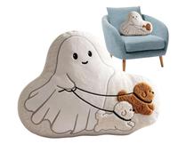 Generisch Halloween Cushion Cute Plush Ghost Decorative Cushion