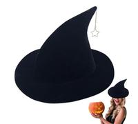 Generisch Halloween Cute Wide Brim Foldable Witch Hat