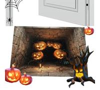 Generisch Halloween Doormat Optical Illusion Non-Slip Interior Carpet | 24x16 Spooky Season Doormat For Home Apartment Living Room Kitchen Bedroom Bathroom Balcony Entrance Holidays