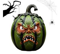 Generisch Halloween Face Sculpture - Decorative Statuette for Halloween from Indoor and Outdoor | Festive for Seasonal Atmospheres, Stainless Steel Set and Detailed Decorations