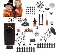 Generisch Halloween Figures - Miniature Houses for Halloween Village | Decorative Accessories for Home, Terrifying Festive Decorations for Interior Table Room Lounge Office Apartment Household