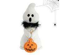 Generisch Halloween Figures, Plush Ghost Figure, Table Decoration, Cute Collector Toy Figure, Decorative Figure for Haunted House
