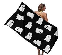 Generisch Halloween Ghost Bath Towels, 59 x 29 Inch Halloween Bath Towels with Double Stitch, Super Absorbent Cute Beach Towel, Halloween Bath Towels, Pink Towels for Bathroom