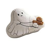 Generisch Halloween Ghost Cushion Cute Plush Ghost Decorative Cushion
