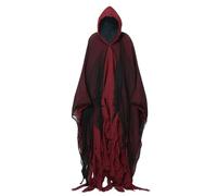 Generisch Halloween Hooded Cape, Unisex Scary Cape with Hood, Costume Accessories, Transformation Cape for Halloween Party, Theatre Performance and Role Play