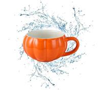 Generisch Halloween Pumpkin Mug, Halloween Coffee Cup with Lid, Multipurpose Drinking Accessories for Tea, Milk, Coffee and Other Hot Drinks