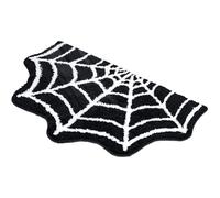 Generisch Halloween Rug, Spider Web Gothic Decorative Bath Mat, Shower Mat, Washable Bath Mat for Indoor, Outdoor, Living Room, Bedroom, Entrance Area, Patio, Party