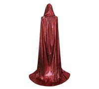 Generisch Halloween Witch Costume Unisex Cape with Hood in | Full length costume robes for women, full length cape for Halloween parties, Christmas costumes