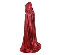 Generisch Halloween Witch Costumes Cape Unisex Cape with Hood Full Length - Soft Comfort Costume Robes for Women - Cape with Hood Carnival for Costume Parties, Stage Costumes
