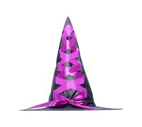 Generisch Halloween Witch Hat for Girls - Fairytale Witch Costume for Girls - Witch Hat for Role Play, Cosplay, Costume Party, Theme Party, Parade