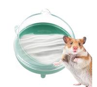 Generisch Hamster Bathroom - Hamster Bathtub | Animal Sand Bath Container | Transparent Bath Box | Pet Haamster Cleaning Fir for Healthy Care and Fun