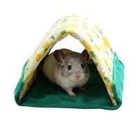 Generisch Hamster Bed, 2-in-1 Triangular House, Housing for Small Animals, for Small Pets, Ferrets, Rabbits, Bearded Dragons, Enclosure, Habitat Corner