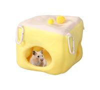Generisch Hamster Bed for the Cage - Cartoon Design Warm and Comfortable Chinchilla Hammock, Sleeping Cave and Nest for Small Animals - for Rabbits, Ferrets, Chinchillas, Animals