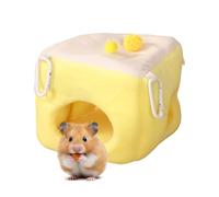 Generisch Hamster Bed, Soft Warm Chinchilla Small Pet Cage Accessory, House with Hanging Straps, Pet Nest for Pets