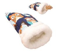 Generisch Hamster Bed Winter Plush Cave for Small Animals as Sleeping Place Sleeping Bag with Soft Padding for Squirrel Hedgehog Chinchilla Hamster Rabbits Guinea Pigs Gerbil Ferrets