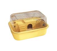 Generisch Hamster Cage with Removable Base, Quiet Impeller Double Walled Design for Easy Cleaning Comfortable Posture Hamster Cage with Activity Function (Yellow, One Size)