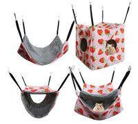 Generisch Hamster Hammock for Cage, Breathable Tunnel Sleeping Place - Cage Accessories, Non-Slip Sleeping Area for Hamsters, Squirrels and Chinchillas