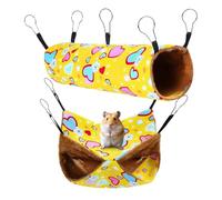 Generisch Hamster Hammock - Pack of 2 Squirrel Hammock Cosy Bed for Tiny Breeds Pet Cage Home Hedgehog Mice for Small Animals Living Room Playground Enrichment