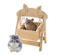 Generisch Hamster Hideaway - Chew-proof Toy for Small Animals - Wooden Hamster House and Hiding Place - for Hiding Dozing and Sleeping for Dwarf Hamsters Mice Ferrets Rabbits