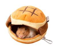 Generisch Hamster House - Small Animal Bed In Hamburger Shape | Cute Gerbil Nest - For Sleeping, Rest, For Hamsters, Mercus, The Warm Sea Bed Has An Egg Chinchillas And Hedgehog In Cold Weather