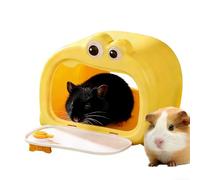 Generisch Hamster House with Magnetic Door Design, Cute Hiding Place, Chinchilla Sleeping Bed, for Hamsters, Gerbils, Mice, Small Animals and Sugar Glider as a Rest and Sleeping Cage for Recovery
