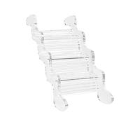 Generisch Hamster Ladder - Thickened Acrylic Climbing Staircase, Transparent Small Bridge Toy, Cage Enrichment Furniture for Syrians, Hamsters and Gerbils as Habitat Accessories