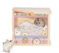 Generisch Hamster Sand Box, Premium, Digging Room - Transparent Enclosure Decoration with Cage Accessories, for Training Feeding and Bathing Fun | Multipurpose Outdoor Indoor Utility Functional