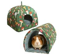 Generisch Hamster Sleeping Cave, Pack of 2 Soft Warm Cosy Cage Accessories - Pet Habitat House Hammock Bed - For Rabbits Chinchillas Animals Pet