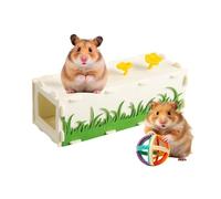 Generisch Hamster Tubes and Tunnels, Rectangular Rest Tunnel for Pets, Ferret Cage Tube, Suitable for Hamsters, Dwarf Hamsters, Gerbils, Hedgehogs, Chinchilla, Rabbits and Guinea Pigs