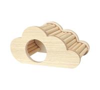 Generisch Hamster Wooden Hideout, Dwarf Hamster Habitat Cage with Climbing Ladder, Natural Chew Toy Nest, Small Animal Home, Playground for Gerbil, Mouse, Rat, Guinea Pigs, Rest Sleep