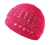 Generisch Hand Crocheted Hat for Breathable Openwork Knitted Summer Sun Beach Hat, RD1, One Size