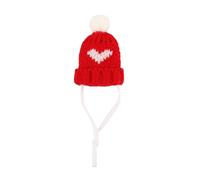 Generisch Hand Knitted Pig Hat Photo Prop for Hamster Gliding Squirrel Small Animals Cute Accessories Pet Supplies (A, 5cm)