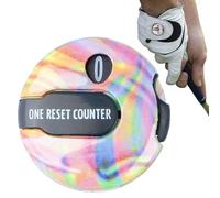 Generisch Handheld Score Counter - Manual Counter On Hat Visor Piece, Compact Round Numeric Display, Easy Reset, Lightweight Hub | Fairway Green Range