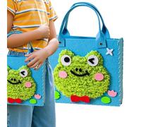 Generisch Handmade Bag Kit, Children's Handmade Craft, Handmade Cartoon Bag Accessories, Portable Children's Stitching Set, Funny Gathering Supplies for Home Decoration