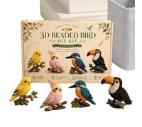 Generisch Handmade Beads Set Animals - 3D DIY Weaving Accessories | Incomplete Craft Kit - Threading Instructions Bead Pattern for Home Decoration Keyring Make Yourself