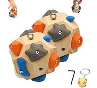Generisch Handmade Bould-er Block, 3D Climbing Boulder Ball Blocks, Build Strength and Precision, Simulates Climbing Grips on a Rock Wall, Finger Strength Training Ball, Gift for Climbers, Pack of 2