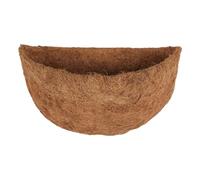 Generisch Hanging Basket Liner, Coconut Liner, Semi-Circular Natural Coco Liner, Hanging Basket Liner, Hanging Baskets for Hanging Coconut Mat, Round Coco Liner for Flower Pot, Hanging - Pack of 2