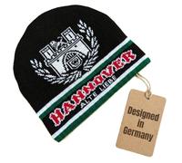 Generisch Hannover Beanie Hat Old Love North Curve Winter Hat, Black, white, green, red, yellow, 7 1/4