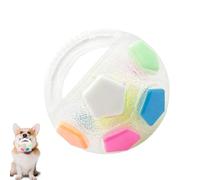 Generisch Hard Ball Toy for Dogs - Interactive, Squeaky Handheld Round Football - Dog Chew Ball, Pet Training for Aggressive Chewing for Picking Up and Playing