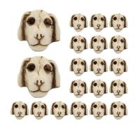 Generisch Hard Skull Decoration, 20 Pieces Decorative Mini Skeleton Head Figures, Mini Dog Decoration for Living Room Decoration, Party Accessories