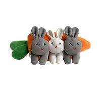 Generisch -Hare-Bag - Vegetable Shape, Soft Textile Animal Mascot,Inner Compartment with Durable Nylon Zipper | Portable Mini Organizer for Cards, Lipstick, Cosmetics, Gift for Kids,