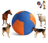 Generisch Hat Ball for Medium and Large Dogs, Blue/Orange, Inflatable Dog Ball, Interactive Toy, Self-Entertaining Training Ball for Australian Shepherd, Border Collie (65 cm)