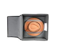 Generisch Hat Travel Case for Men and Women, Western Hat Box with Carry Handles, Portable Caps Storage Box for Home, Holiday, Home, Indoor, Outdoor