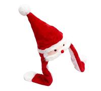 Generisch Hat with Movable Ears - Christmas Plush Headcover | Festive Costume Hat - For Content Creators Costume Parties Music Festivals Video Recording Masquerade School Games Carnival