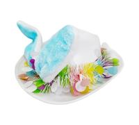 Generisch Hat with Rabbit Ears, Seasonal Hat for Spring Parties, Easter Cowboy, Perfect for Egg Hunt, Carnival, Parties, Family Celebrations