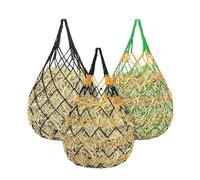 Generisch Hay Feeder Bag for | Breathable, Robust, Large Volume, Feeding Grid for Goats - for Goats, Sheep, Hutches, Pasture Fences, Trailers, Coupling, Barns