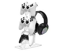 Generisch Headphone Stand, Game Console Holder, 3 Tier Organiser, Vertical for Desk, Table, Office, Home