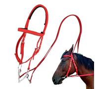 Generisch Headstall, Draft Horse Bridle, Soft Lined Eband Band | Nylon Eband Reins for Men, Soft Lined Trail Riding Equipment